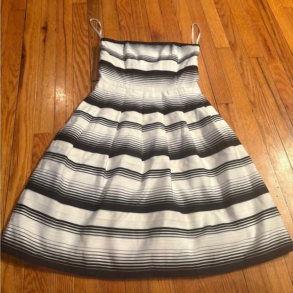 White House Black Market Striped Fit & Flare Dress - Picture 1 of 7